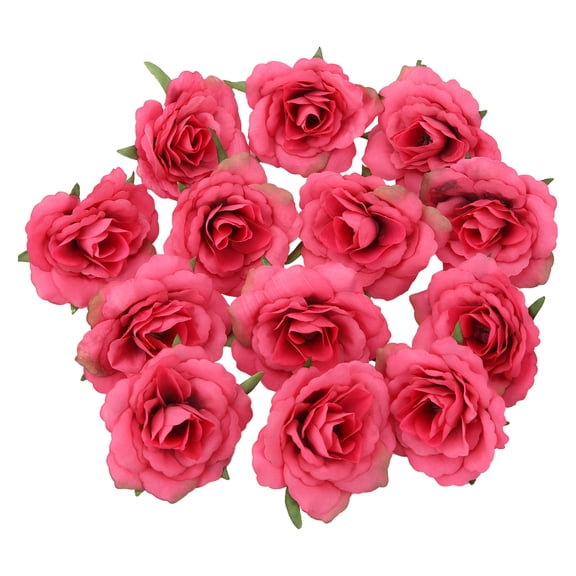 Tkrady Artificial Flowers, 30pcs Foam Rose Silk Flowers, Artificiales Rose Para Decoracion, Rose Flowers DIY Wedding Party Cake Decoration, Home Display -Rose Red