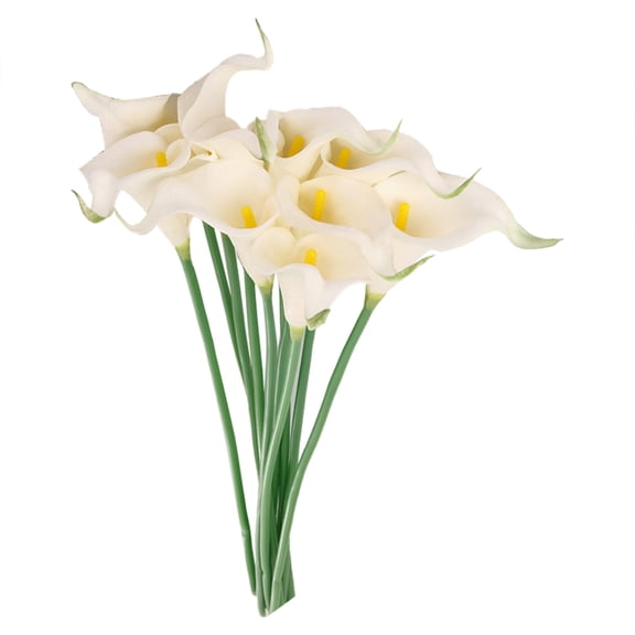 Tkrady Artificial Flowers, Flower Mini Calla Lily Flower Wedding Hand Holding Flower Home Photography Props