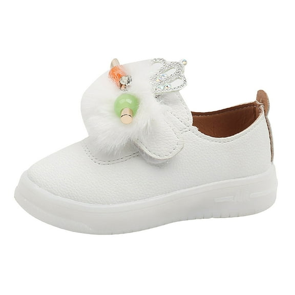 Tkrady Baby Girls' Sneakers Spring Summer New Soft Soles Comfortable Sparkly Stylish Board Shoes, Sizes 0-6 Years