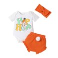 thumbnail image 1 of Tkrady Baby Outfits for Girl Easter New Short Sleeve Letter Graphic Tops Shorts Outfits Set, Sizes 0-18 Months, 1 of 7