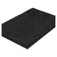 thumbnail image 1 of Tkrady Bathroom Rug 32"×20", Non-Slip Bath Mat,Soft Cozy Shaggy Thick Chenille Bath Rugs for Bathroom,Plush Rugs for Bathtubs,Water Absorbent Rain Showers and Under The Sink (Black), 1 of 5