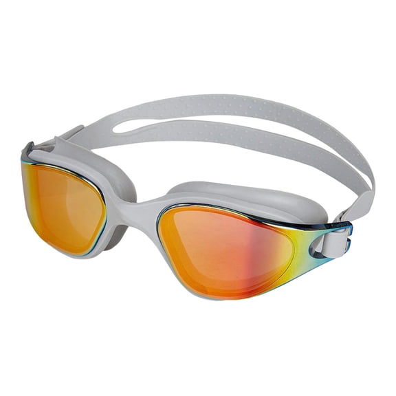 Tkrady Better Quality Anti Fog Goggles - Full Frame Large Angle Swimming Goggles - Silicone Adjustable Goggles