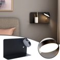 thumbnail image 1 of Tkrady Black Bedside Wall Sconces with USB Port, Dimmable Wall Light in Cord Bedroom USB Port Reading Light Wall Lamp, Wall Lamp, 1 of 6