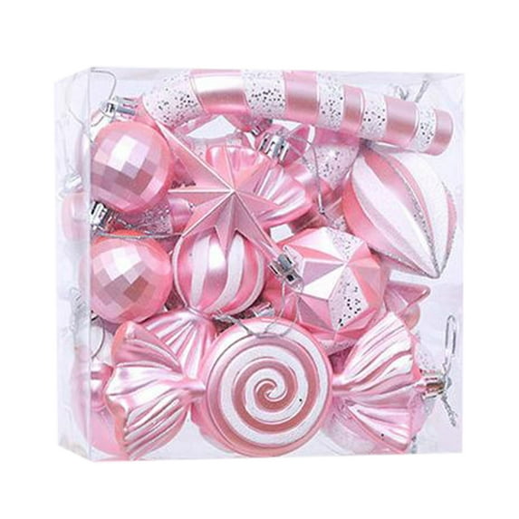 Tkrady Christmas Balls Ornaments,Christmas Tree Decoration Decoration Set Proof Christmas Decoration Christmas Tree Decoration Various Christmas Decoration Small Decorations Packaging 16 Pcs