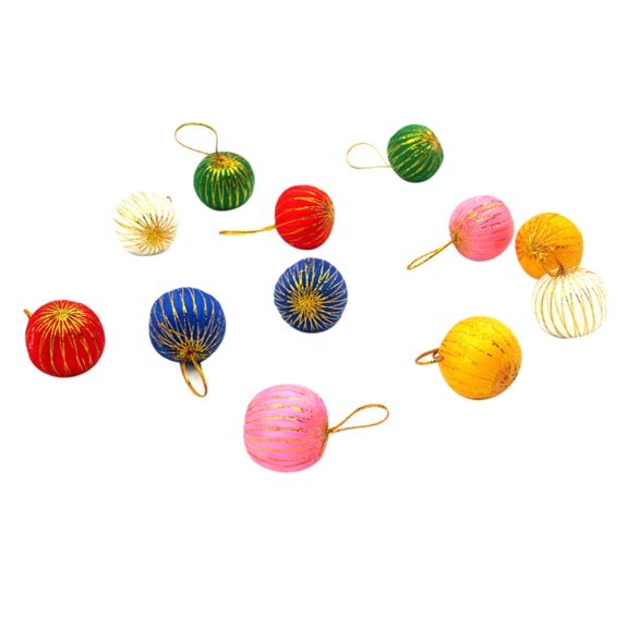 Tkrady Christmas Ornaments-12Pcs Christmas Balls Baubles Party Xmas Tree Decorations Hanging Ornament Decor