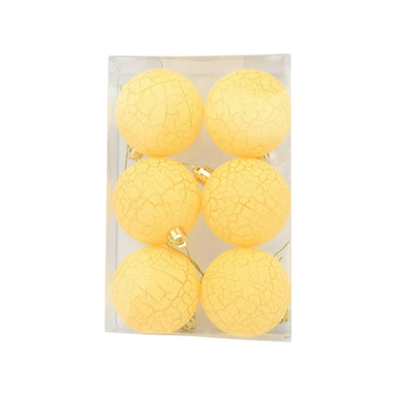 Tkrady Christmas Ornaments-6Pcs Christmas Baubles Party Xmas Tree Decorations Hanging Ornament Decor 8cm