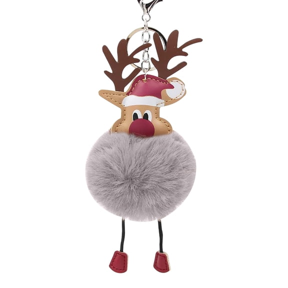 Tkrady Christmas Ornaments-Car Keychain Plush Cartoon Pendant Christmas DIY Keychain Plush Bag Personalized Decoration Hangs