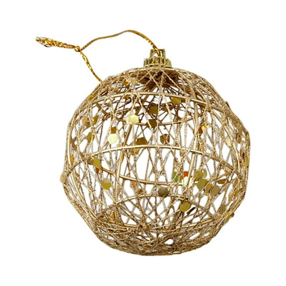 Tkrady Christmas Ornaments-Christmas Decorations Christmas Tree Pendants Gold Christmas Balls With Scales