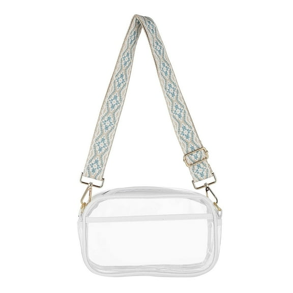 Tkrady Clear Bag Stadium Approved Small Clear Purse for Women Clear Crossbody Bag