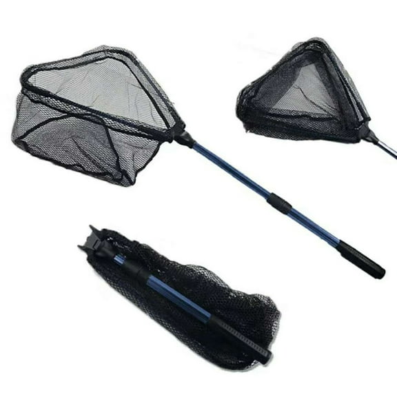 Tkrady Dip Net Aluminum Alloy Single Triangular Folding Convenient Dip Net