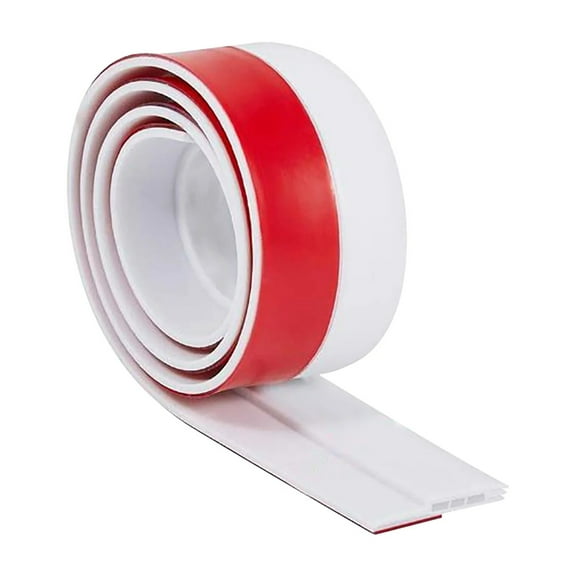 Tkrady Door Draft Stopper, Under Door Sweep for Exterior & Interior Doors, Weather Stripping Door Seal, Garage Window Blocker Noise Cold Air Insulation, Draft Guard White 2" W x 39" L