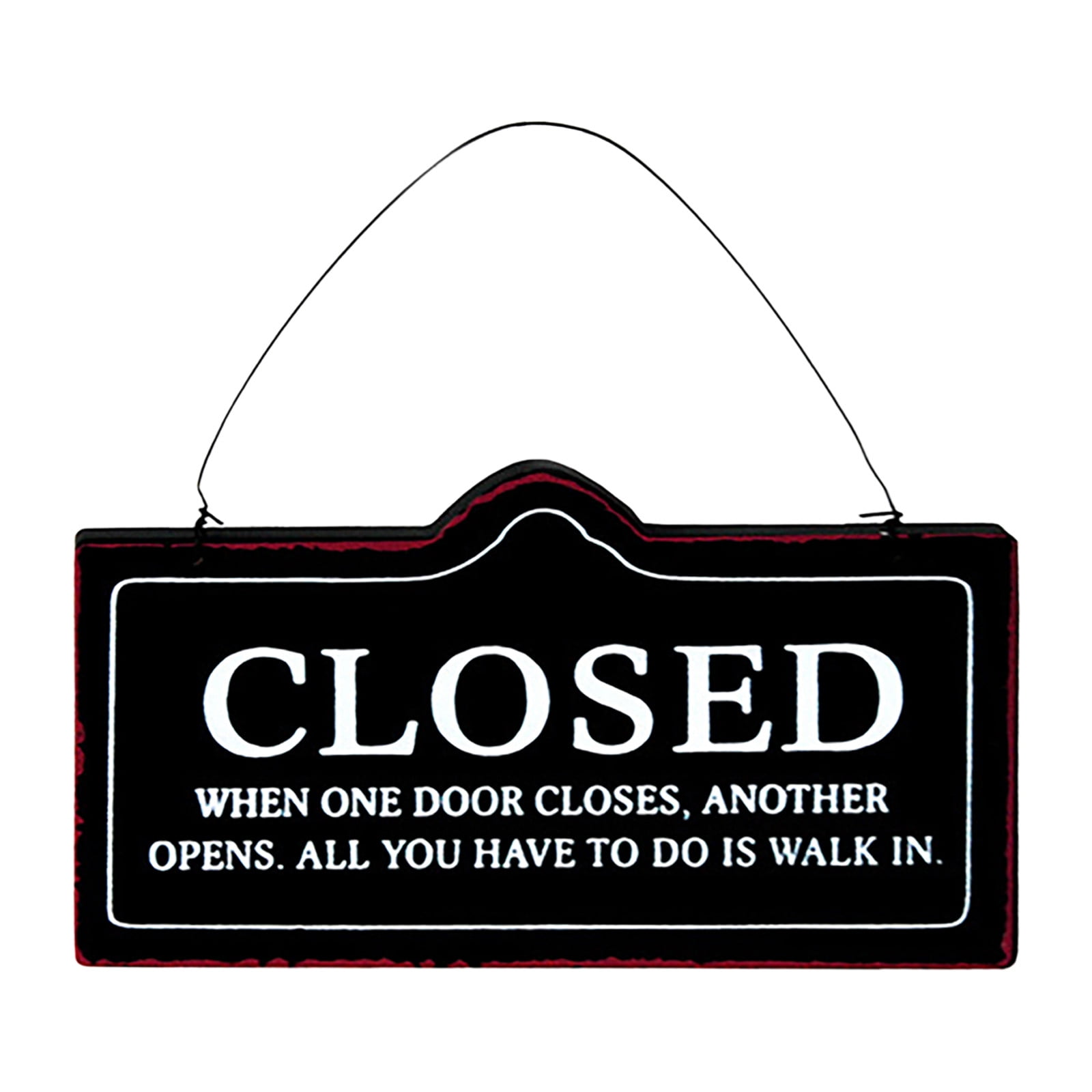 Tkrady Double-Sided Open Sign Vintage American Style - Wooden Vintage ...
