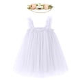 thumbnail image 1 of Tkrady Dress for Girls Spring Summer New Mesh Sling Tulle Fashionable Tutu Dresses with Headband, Sizes 1-4 Years, 1 of 5