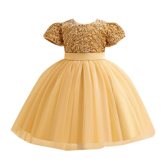 Tkrady Dress for Girls Spring Summer New Sparkly Adorable Tutu Dress Fashion Princess Formal Dresses, Sizes 2-8 Years