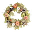 thumbnail image 1 of Tkrady Fall Wreaths For Front Door - Autumn Leaf Pumpkin Berry Wreath Fall Decorations For Thanksgiving Farmhouse Home Outdoor Indoor Window Wall, 1 of 1