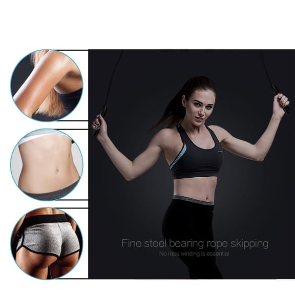 Tkrady Fitness Skipping - Portable Durable and Easy Adjust Advanced Racing Rope Skipping