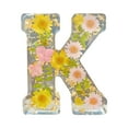 thumbnail image 1 of Tkrady Floral Resin Night Light, Floral Resin Letter, Floral Resin Nightlight Pressed Flower Resin Letters with LED Light for Mother, Wife, Birthday Gift for Her, Mother's Day (letter K), 1 of 5