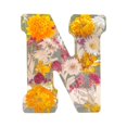 thumbnail image 1 of Tkrady Floral Resin Night Light, Floral Resin Letter, Floral Resin Nightlight Pressed Flower Resin Letters with LED Light for Mother, Wife, Birthday Gift for Her, Mother's Day (letter N), 1 of 5