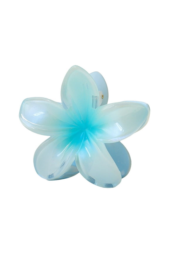 Flower Claw Clip for Women, Hawaiian Plumeria Hair Clip,Preppy Flower Hair Clips, Hibiscus Hair Clip, Hawaii Hair Accessories for Thick Hair, Gifts for Women Teen Girls
