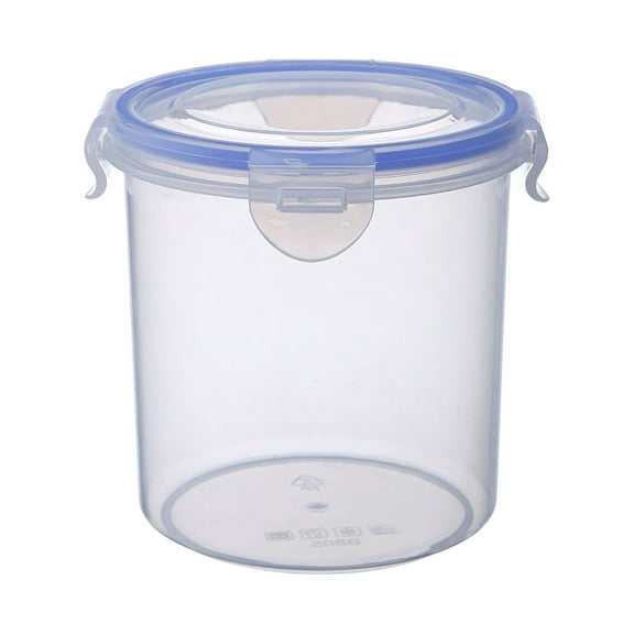 Tkrady Food Storage lids/Airtight containers, BPA Free, 500ml Round Food Container, TallClear