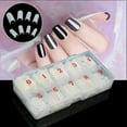 thumbnail image 1 of Tkrady French Acrylic False Nail Tips, 500pcs Half Cover Artificial False Nails Tips 10 Sizes for Nail Art Salons, 1 of 5