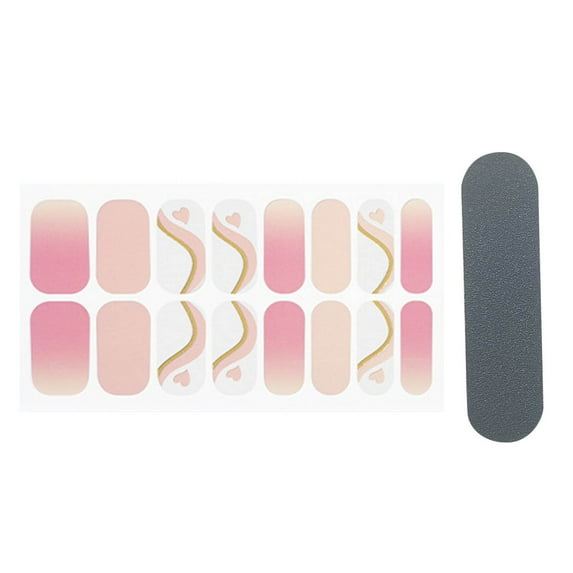 Tkrady French Nail Sticker Nail Film Solid Color Nail Sticker