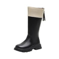 thumbnail image 1 of Tkrady Girls Boots Autumn Winter New Casual Cute Sparkly Fashion Zipper Long Boots, Sizes 4-11 Years, 1 of 7