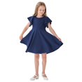 thumbnail image 1 of Tkrady Girls Dresses Spring Summer New Casual Cute Short Sleeve Dress Princess Dresses, Sizes 2-10 Years, 1 of 6