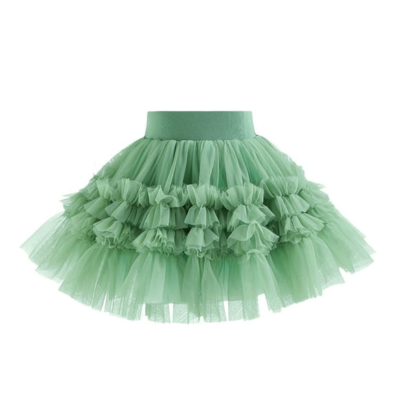 Tkrady Girls Skirt Summer New Mesh Soft Lightweight Tutu Kids Skirt, Sizes 1-13 Years