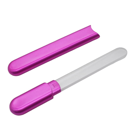 Tkrady Glass Nail File With Case Diamond Salon Beauty Nail Buffer For Natural And Acrylic Nails Professional Manicure Tools