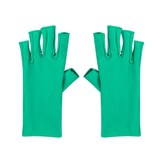 Tkrady Gloves for Gel Nail Lamp Sun Gloves Fingerless Gloves For Protecting Hands From Nails Light