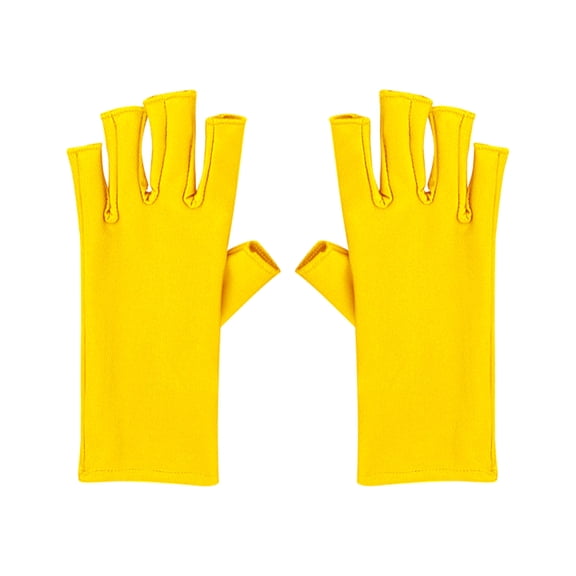 Tkrady Gloves for Gel Nail Lamp Sun Gloves Fingerless Gloves For Protecting Hands From Nails Light