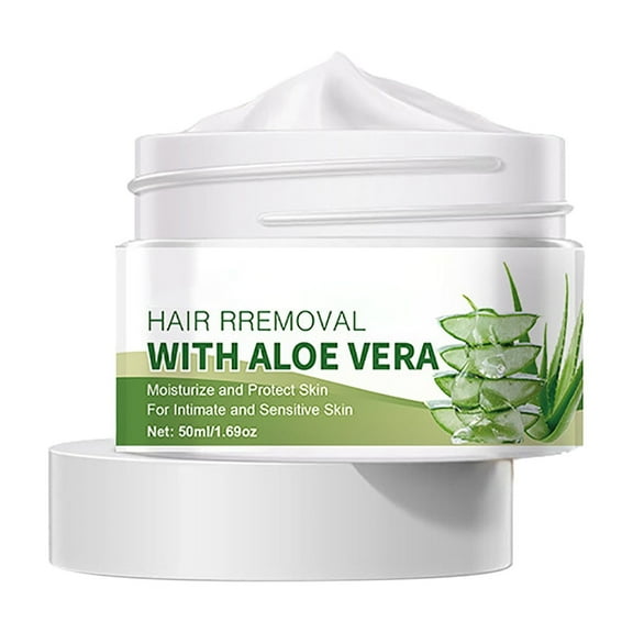 Tkrady Hair Removal Cream With Aloe Vera - Skin Friendly Depilatory Cream - Fast and Effective Body Hair Removal Cream - Painless Flawless Hair Remover Cream 1.69oz