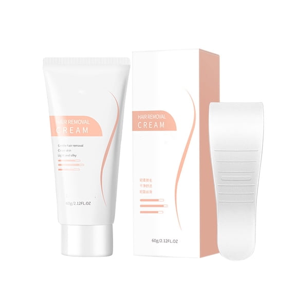 Tkrady Hair Removal Cream: Hair Removal For Women and Men - Bikini Hair Removal Cream - Gentle Clean Skin Hair Removal - Painless Depilatory Cream - Body Legs Arms Underarms - Skin Friendly - 60g