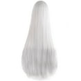 thumbnail image 1 of Tkrady Hair Wigs for Women, Long Straight Hair Style for Women Halloween Wigs Human Hair White, 1 of 5
