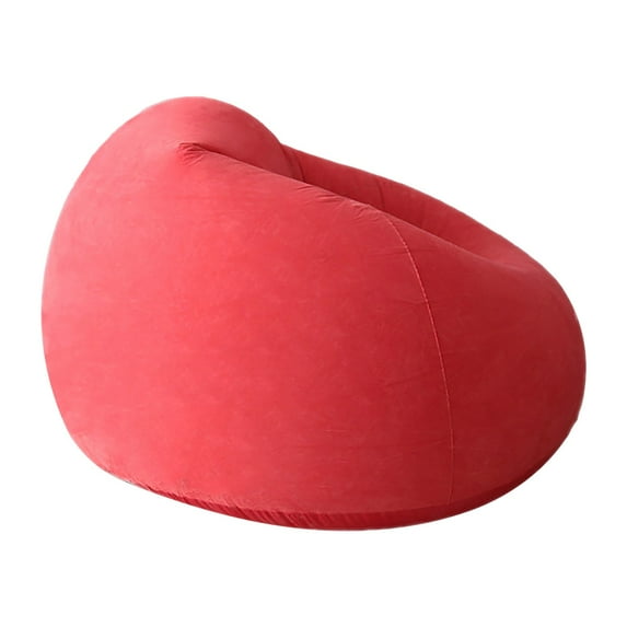 Tkrady Inflatable Lazy Sofa, Inflatable Sofa Flocking Sofa Lazy Chair