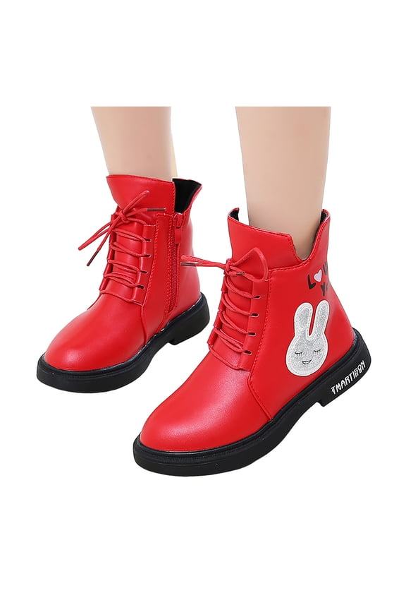Kids Boots Spring Summer New Cute Sparkly Fashion Zipper Girls Short Boots, Sizes 3-12 Years