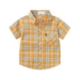 thumbnail image 1 of Tkrady Kids Girls Summer New Plaid Short Sleeve Shirt Casual Breathable Tops, Sizes 1-15 Years, 1 of 4