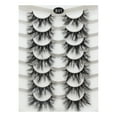 thumbnail image 1 of Tkrady Lashes Natural Look Lashes Fluffy Wispy Eyelashes Short Natural False Lashes Cat Eye 6D Volume Strip Lashes Pack 7 Pairs-A, 1 of 5