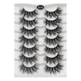 thumbnail image 1 of Tkrady Lashes Natural Look Lashes Fluffy Wispy Eyelashes Short Natural False Lashes Cat Eye 6D Volume Strip Lashes Pack 7 Pairs-F, 1 of 5