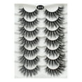 thumbnail image 1 of Tkrady Lashes Natural Look Lashes Fluffy Wispy Eyelashes Short Natural False Lashes Cat Eye 6D Volume Strip Lashes Pack 7 Pairs-I, 1 of 5