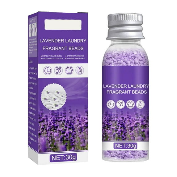 Tkrady Lavender Scented Booster Beads for Washer - Eco-Friendly Laundry Scent Booster Beads, 30g