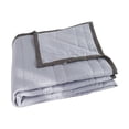 thumbnail image 1 of Tkrady Lightweight Summer Cooler Blanket, Full/, Twin or King Size â 100% Fiber Quilt Lightweight Fabric and Cozy Binding Edges in Tightly Folding Travel Blanket, 200*220cm,Grey, 1 of 6