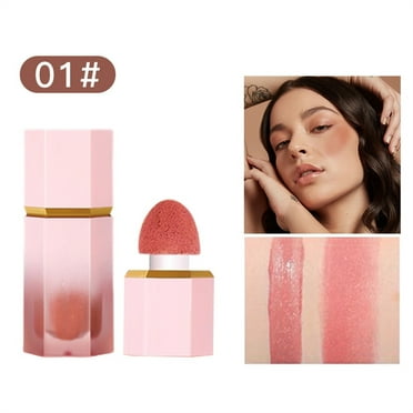 Tkrady Liquid Blush Makeup For Cheeks, Soft Cream Blush Wand With Weightless Formula, Long-Wearing, Smudges Proof, Natural-Looking, Matte Finish 6Ml