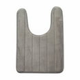 thumbnail image 1 of Tkrady Memory Foam Toilet Bath Mat U-Shaped, Soft and Comfortable, Commode Contour Rug, Non-Slip, Thick, Super Water Absorption, Machine Wash and Easier to Dry for Bathroom, 24 X 20 Inches, Grey, 1 of 6
