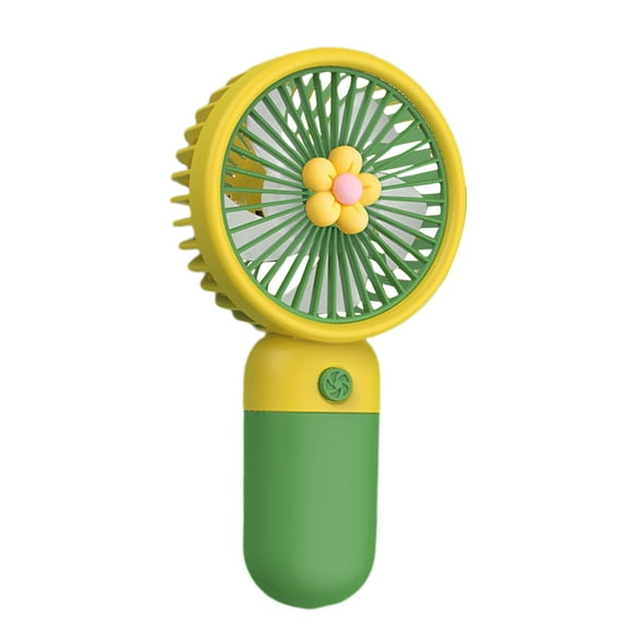Tkrady Mini Fan - 500mah Rechargeable Personal Fan, Summer Creative USB Charging Portable Silent Keychain Mini Fan Handheld