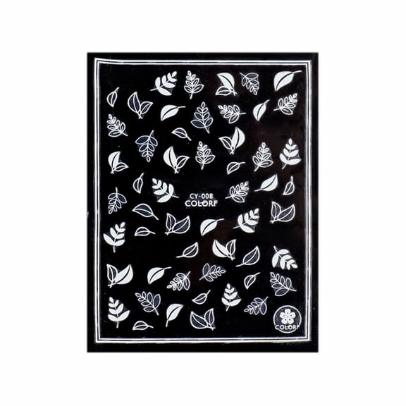 Tkrady Nail Art Stickers 3D Self-Adhesive Nail Decals Design Butterfly Floral Leaf Vine Nail Sticker Decoration Manicure Tips Acrylic Nails Art Decal Supplies-G