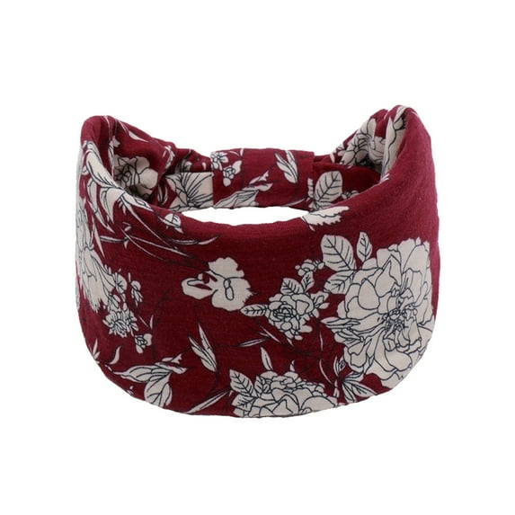 Tkrady New European And Yoga Headband Fashion Hair Accessories Wide Edge Bohemian Headband Antiperspirant Absorbent Elastic Cotton Headscarf