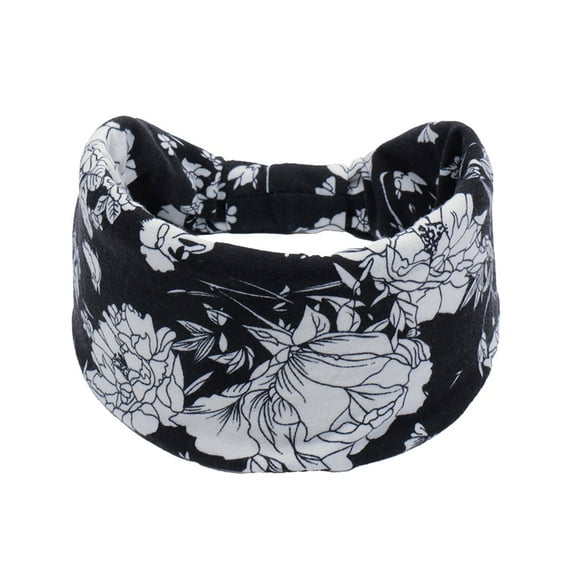 Tkrady New European And Yoga Headband Fashion Hair Accessories Wide Edge Bohemian Headband Antiperspirant Absorbent Elastic Cotton Headscarf