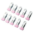thumbnail image 1 of Tkrady Non-Tracking Drying Clips,Stainless Steel Clothespins, 10 Pcs Metal Beach Towel Clips,Pool Cover Clips,Heavy Duty Closing Pins,Hanging Towel Clips Cloth Clips,Beach Chair Towel Clips-B, 1 of 5